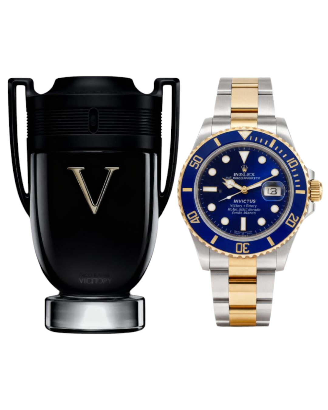 Kit Perfume de Lujo Invictus Victory + Reloj Rolex