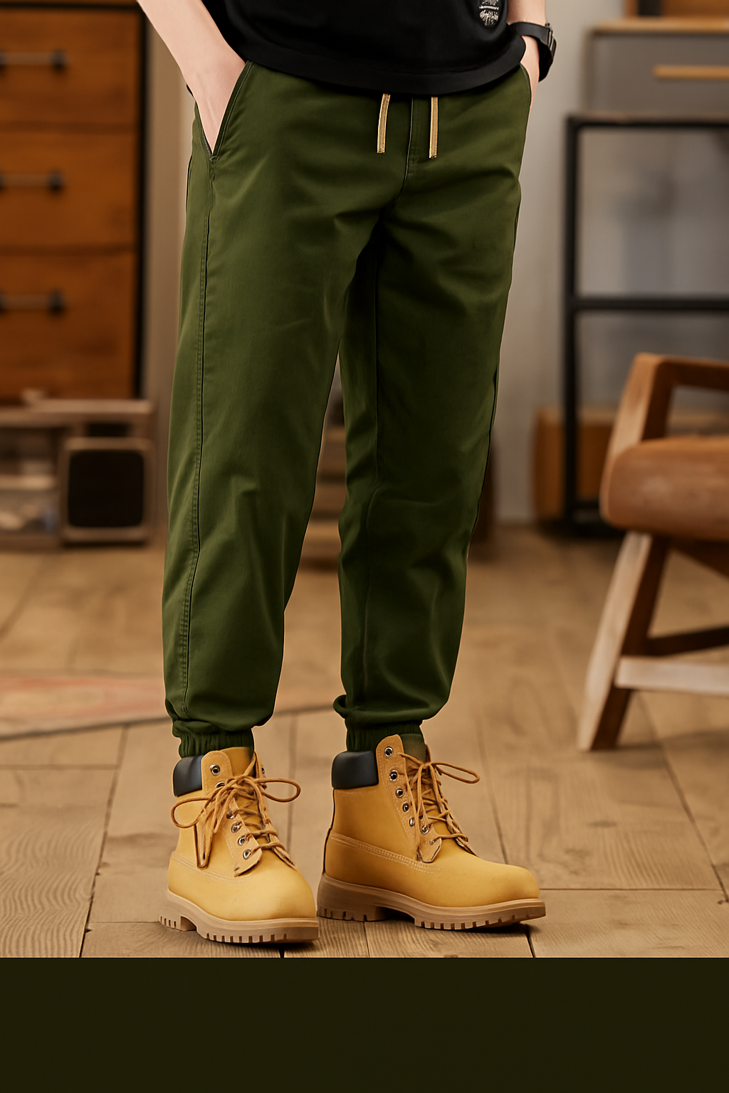 2X1 COMBO TIMBERLAND JOGGER VERDE CAJA