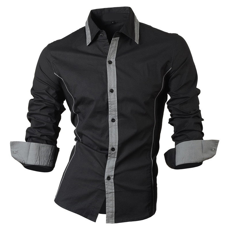 Camisa Manga Larga Hombre Ray Negro