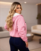Chaqueta Casual Rosada para Mujer
