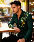 Camisa Flor para Hombre