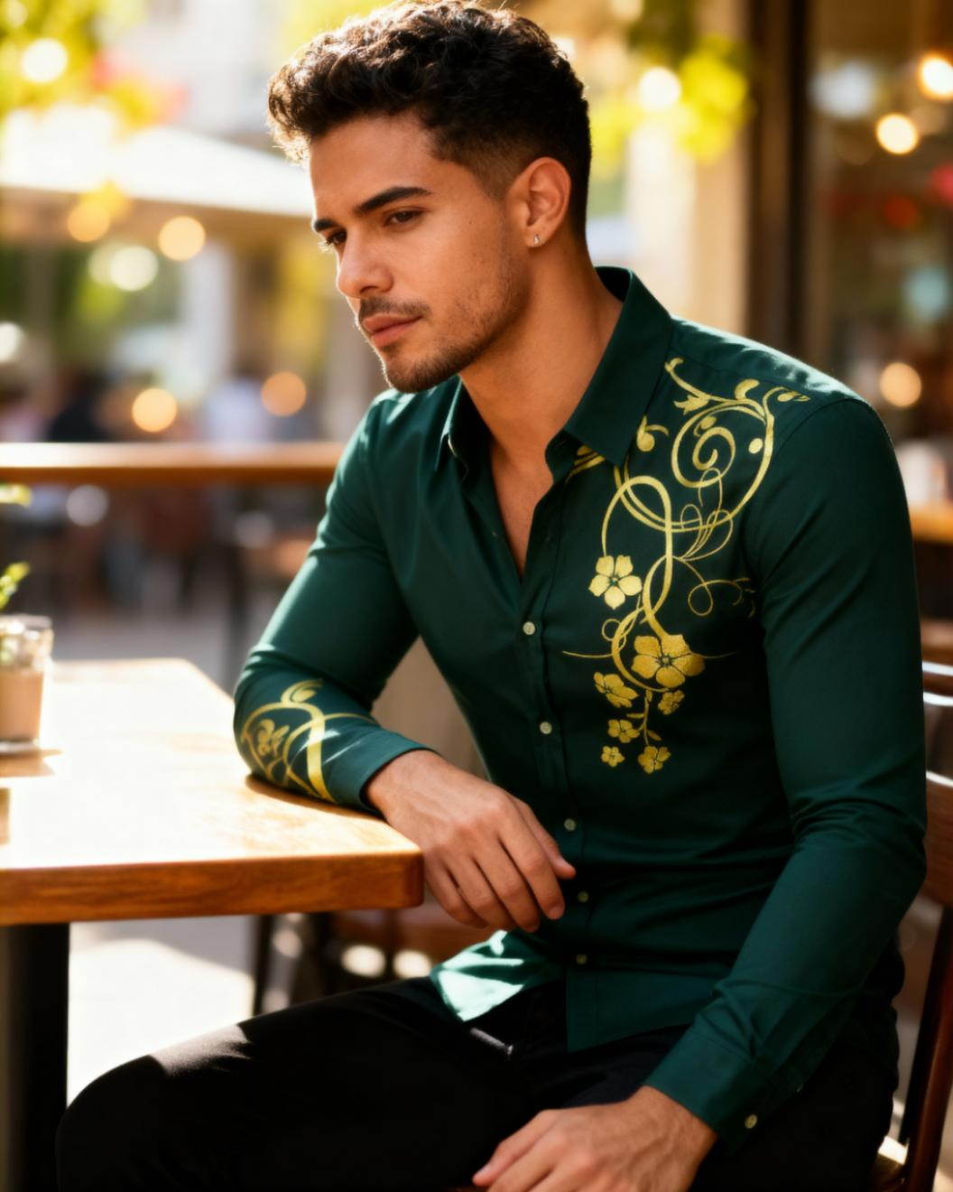 Camisa Flor para Hombre