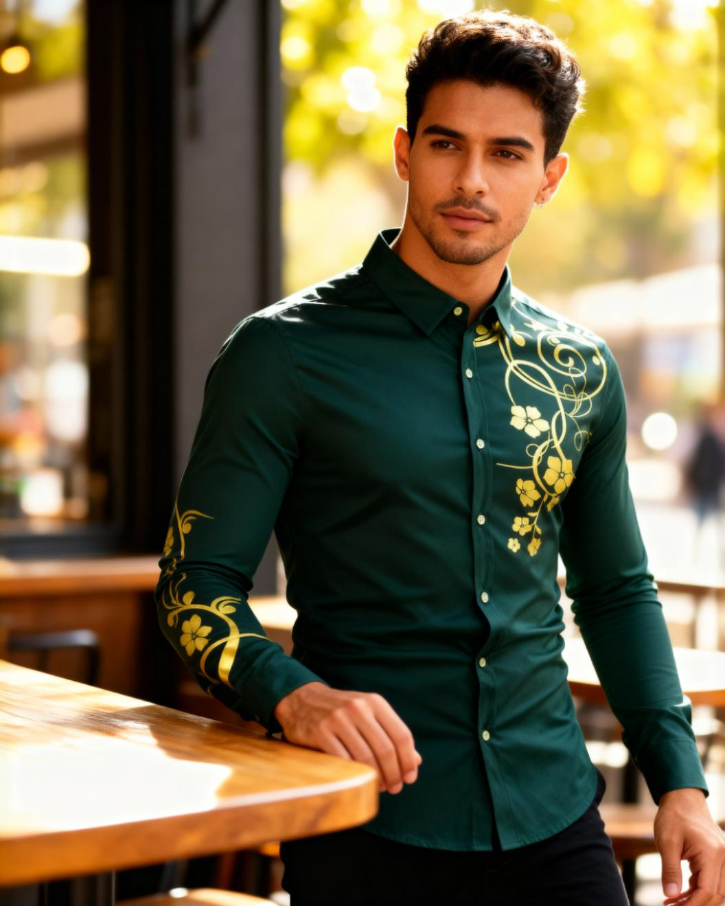 Camisa Flor para Hombre