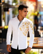 Camisa Dragón Dorado para Hombre