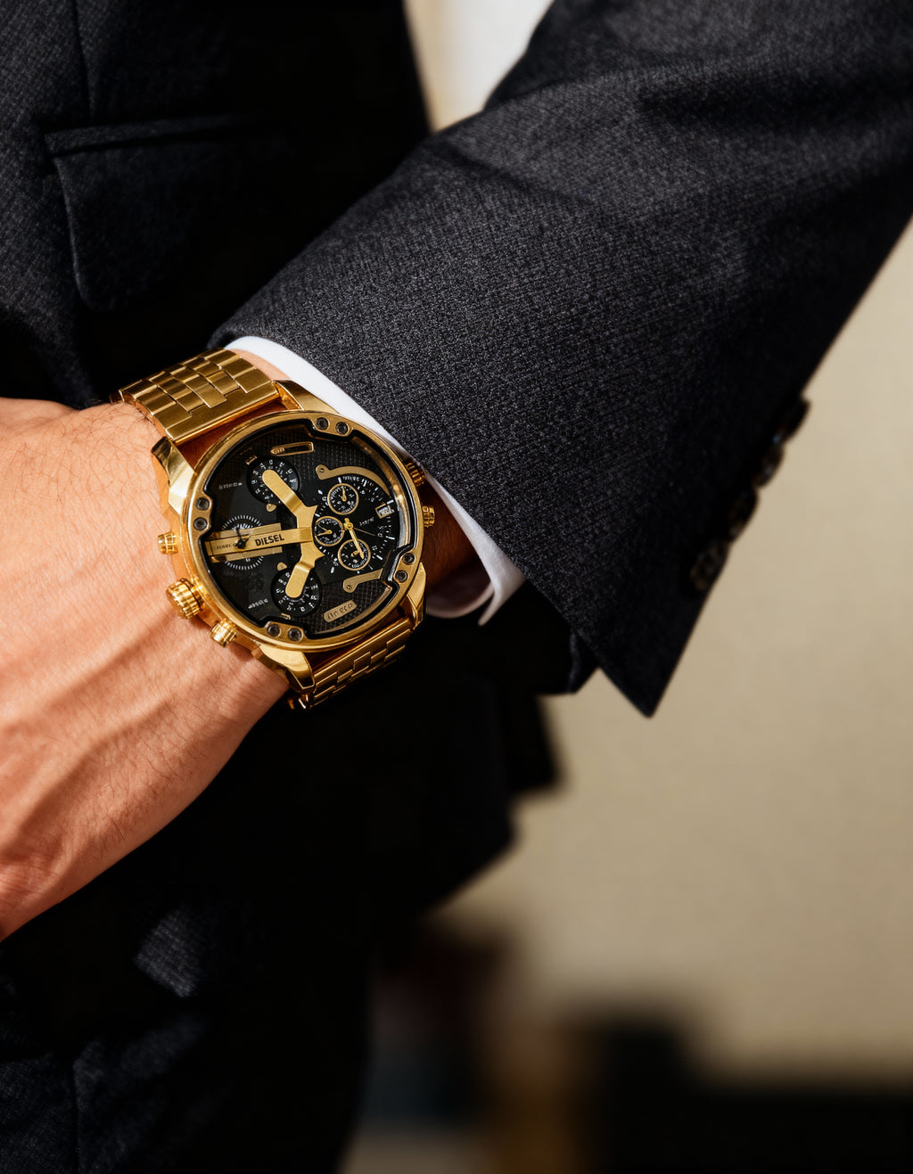 Reloj Diesel Time Dorado