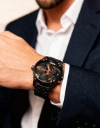 Reloj Diesel Time Negro-Cobre