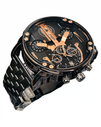 Reloj Diesel Time Negro-Cobre