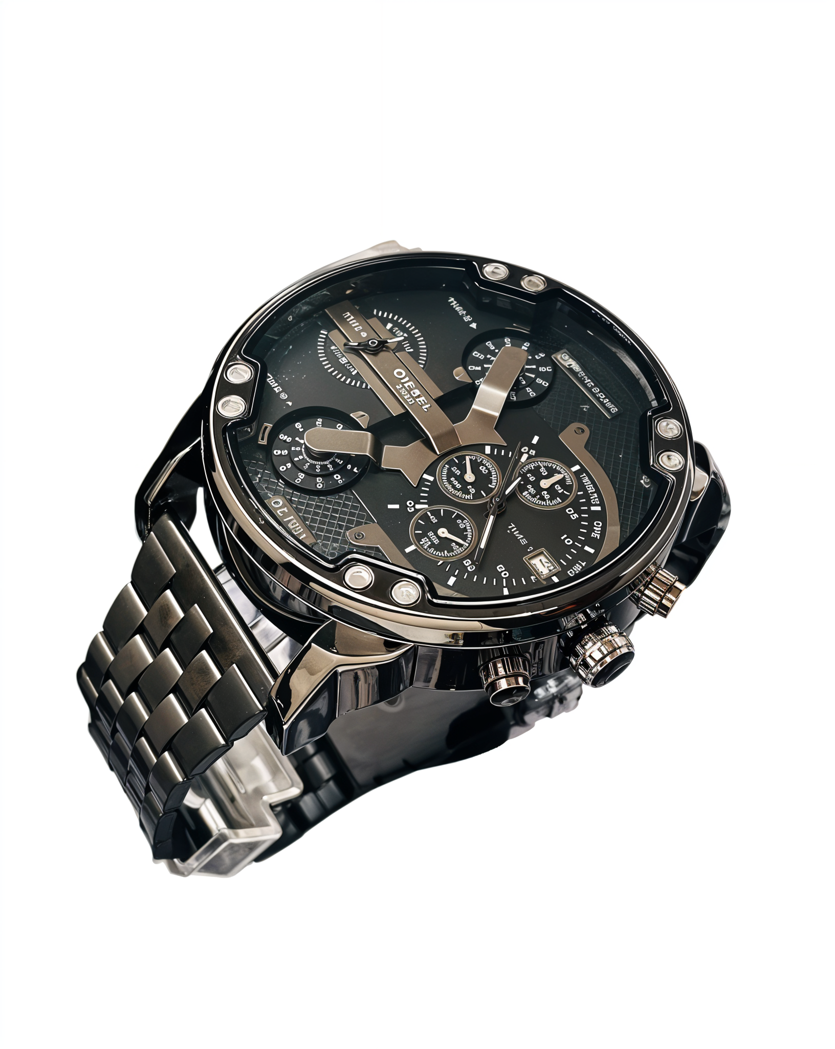 Reloj Diesel Time Negro-Café