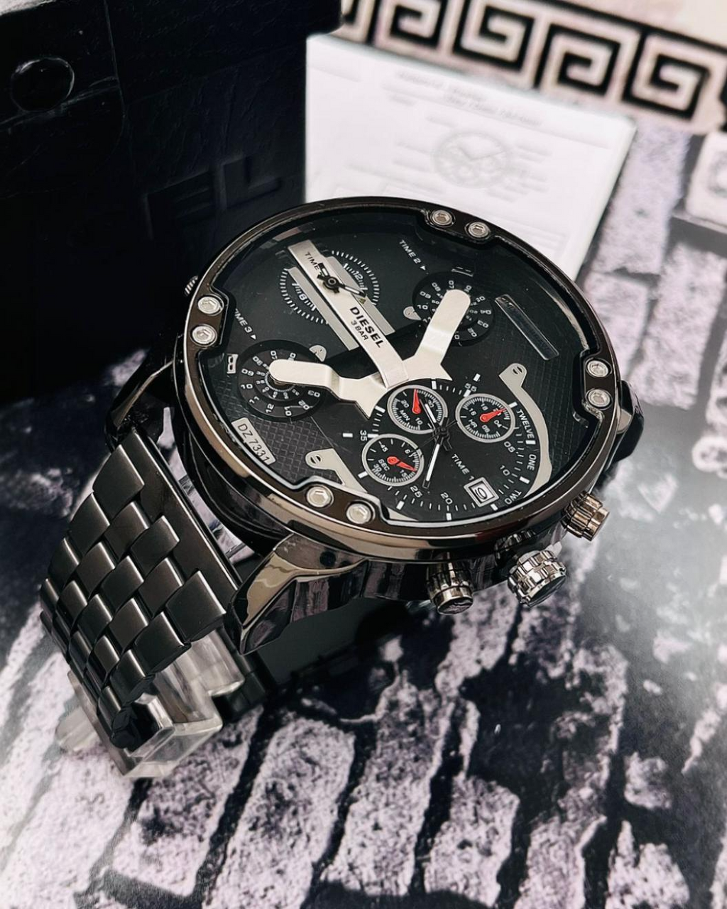 Reloj Diesel Time Negro-Blanco