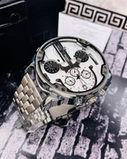 Reloj Diesel Time Plata Fondo Blanco