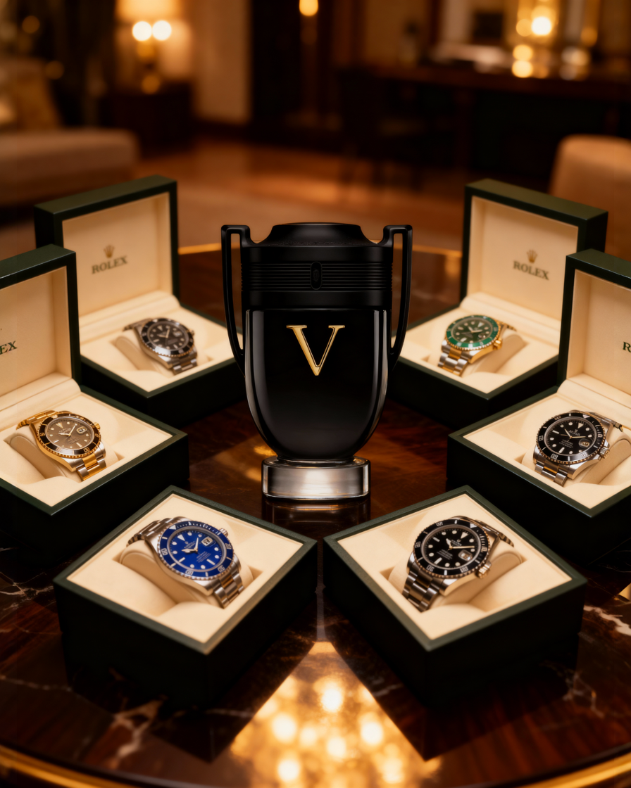 Kit Perfume de Lujo Invictus Victory + Reloj Rolex
